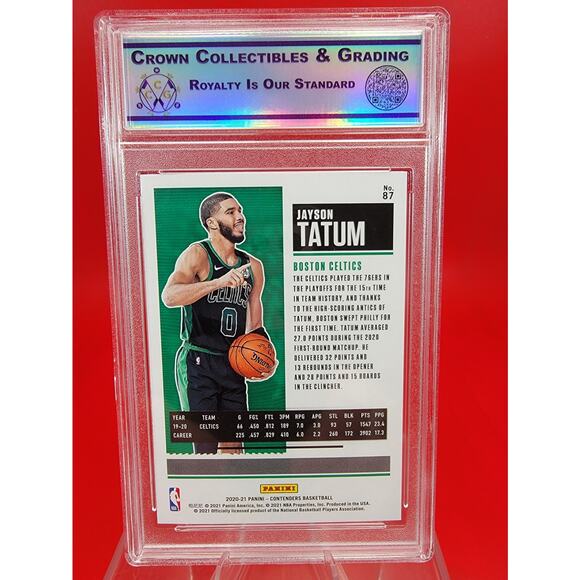 2020 Panini Contenders Season Ticket #87 Jayson Tatum Boston Celtics CCG 10 - Picture 2 of 5
